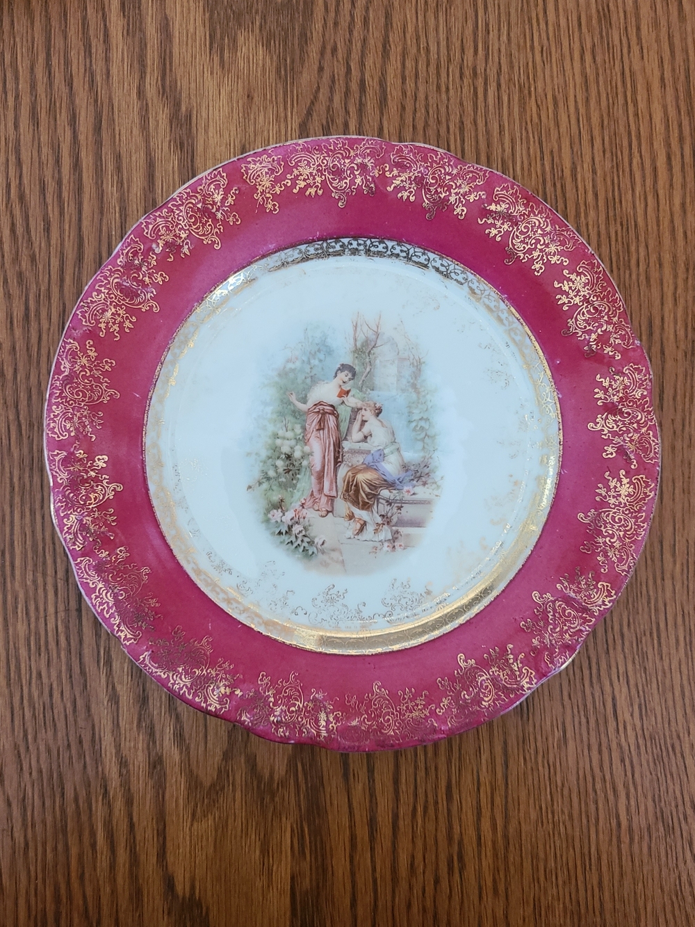 Vintage Limoges Fragonard porcelain display plate